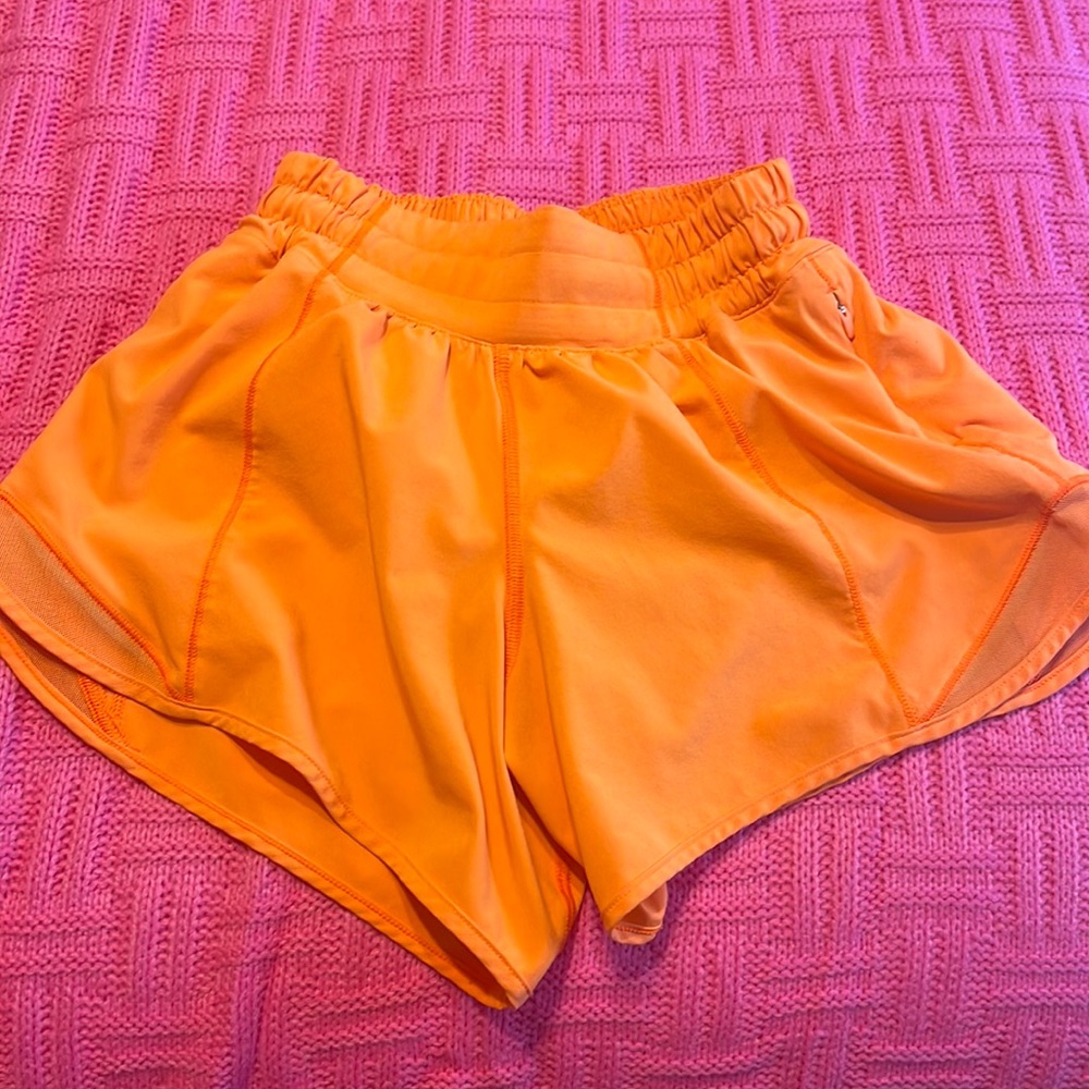 lululemon neon orange hotty hots